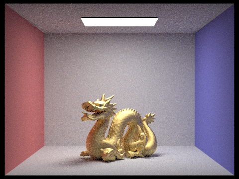 Gold Dragon with alpha 0.5